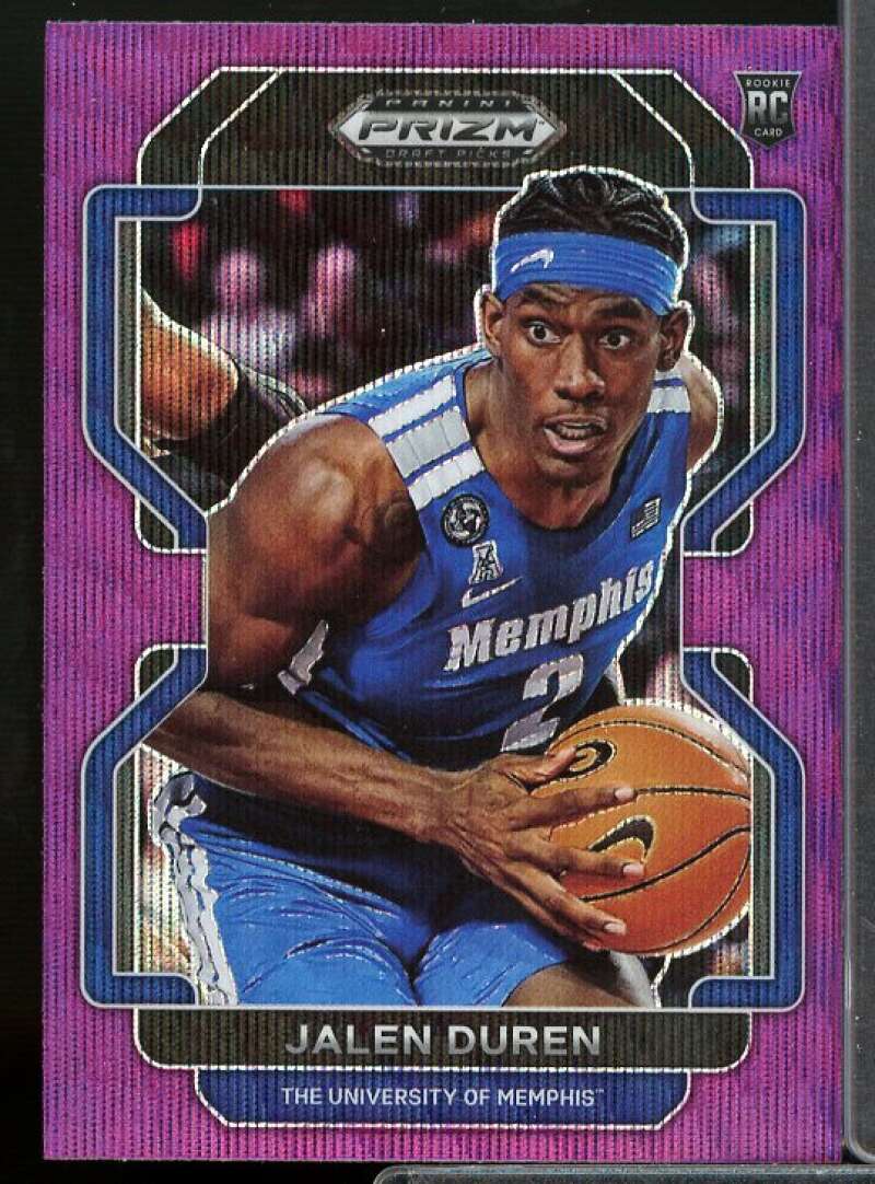 Jalen Duren Rookie Card 2022-23 Panini Prizm Draft Picks Prizms Purple Wave #58  Image 1