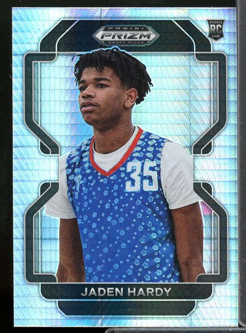 Jaden Hardy Rookie Card 2022-23 Panini Prizm Draft Picks Prizms Hyper #82  Image 1