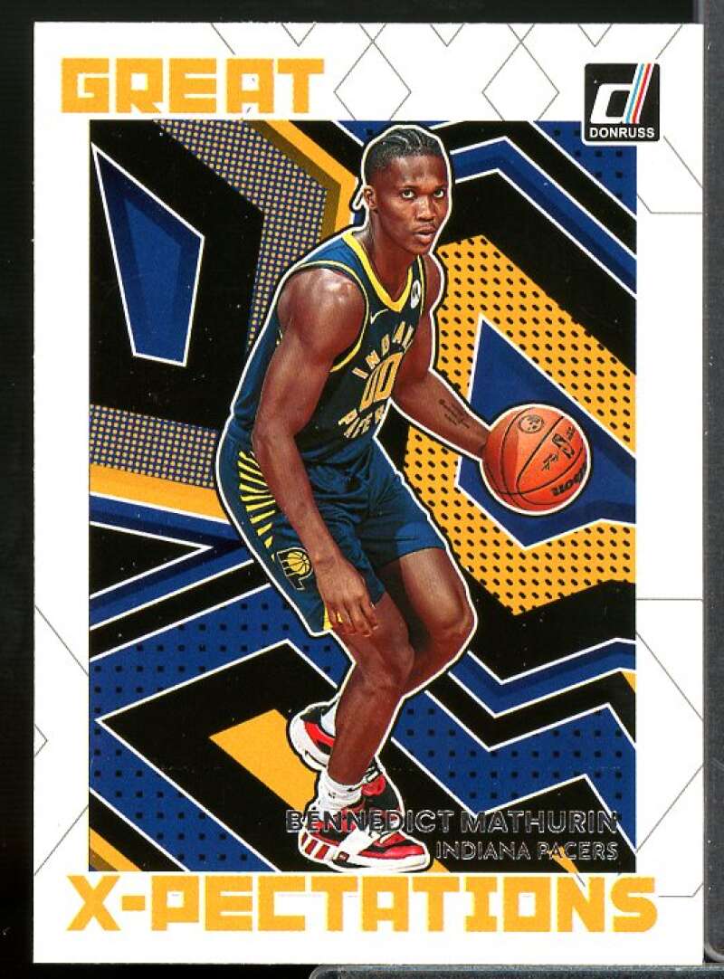 Bennedict Mathurin Rookie Card 2022-23 Donruss Great X-Pectations #2  Image 1