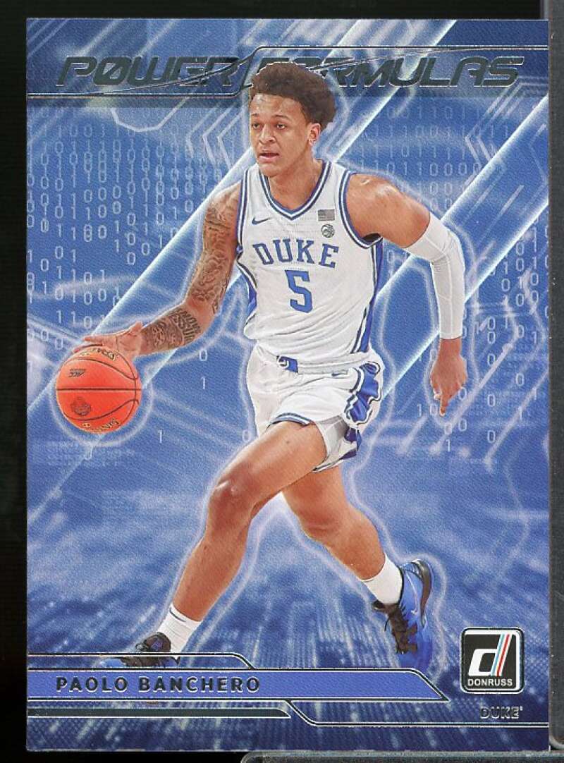 Paolo Banchero Rookie 2022-23 Panini Chronicles Draft Picks Power Formulas #2  Image 1