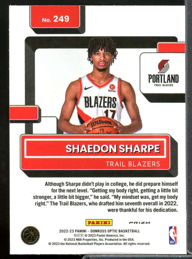 Isaiah Mobley Rookie Rookie Card 2022-23 Donruss Optic Holo #237  Image 2