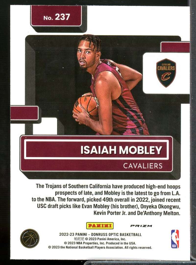 Shaedon Sharpe Rookie Rookie Card 2022-23 Donruss Optic Holo #249  Image 2