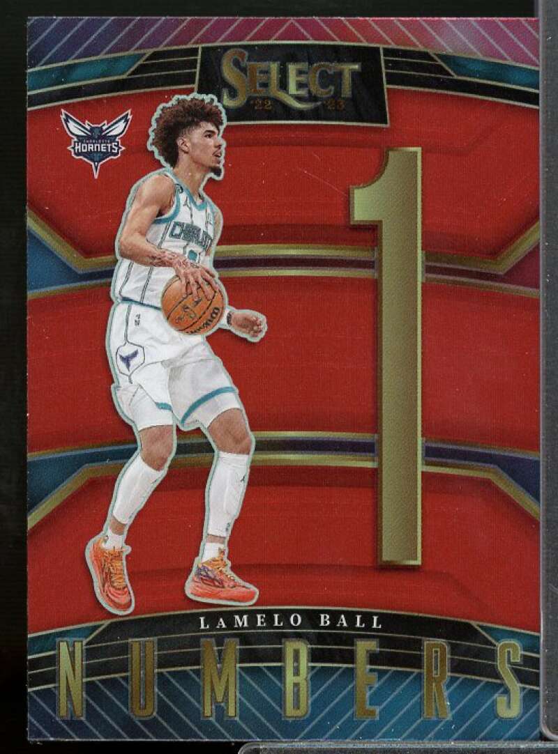 LaMelo Ball Card 2022-23 Select Numbers Prizms Red #7  Image 1