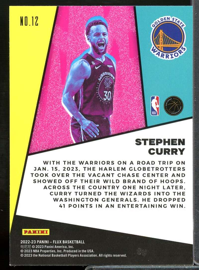 Stephen Curry Card 2022-23 Panini Flux Flux Appeal #12  Image 2