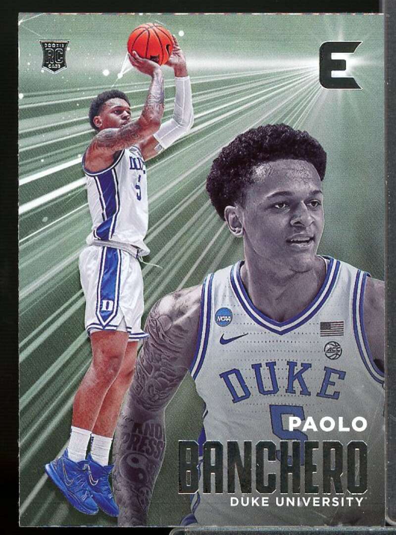Paolo Banchero Rookie Card 2022-23 Panini Chronicles Draft Picks Essentials #2  Image 1