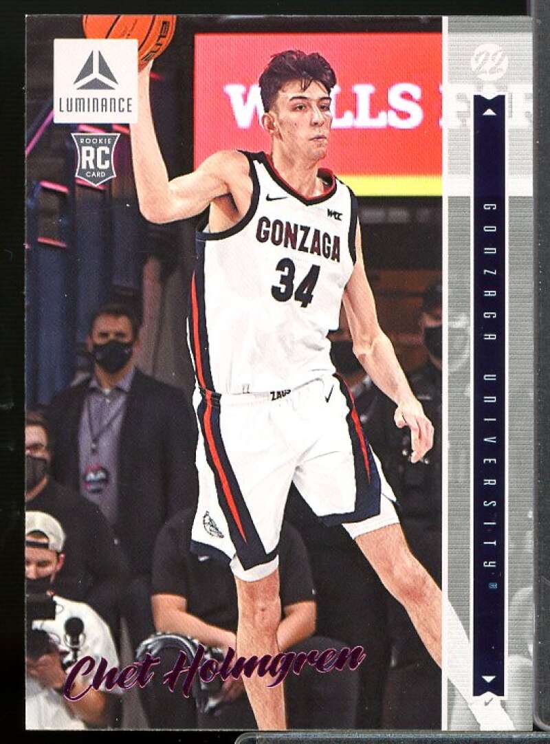 Chet Holmgren Rookie 2022-23 Panini Chronicles Draft Picks Luminance Pink #26  Image 1