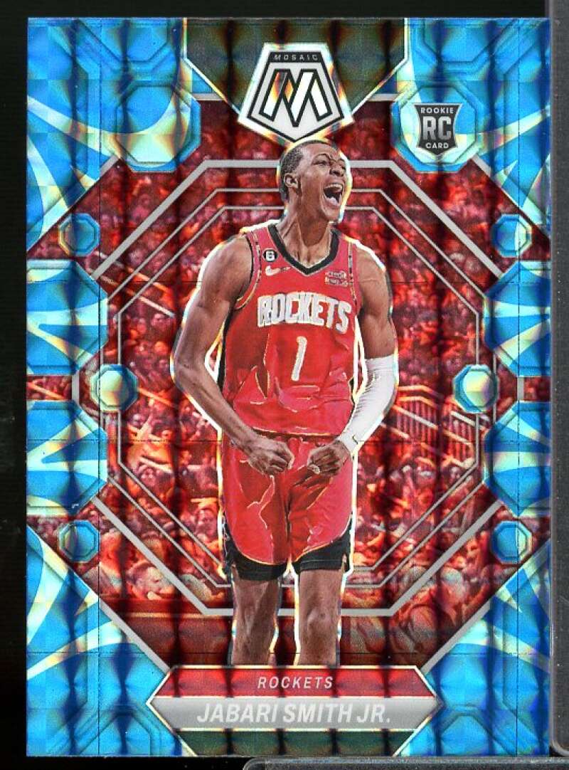 Jabari Smith Jr. Rookie Card 2022-23 Panini Mosaic Mosaic Reactive Blue #239  Image 1