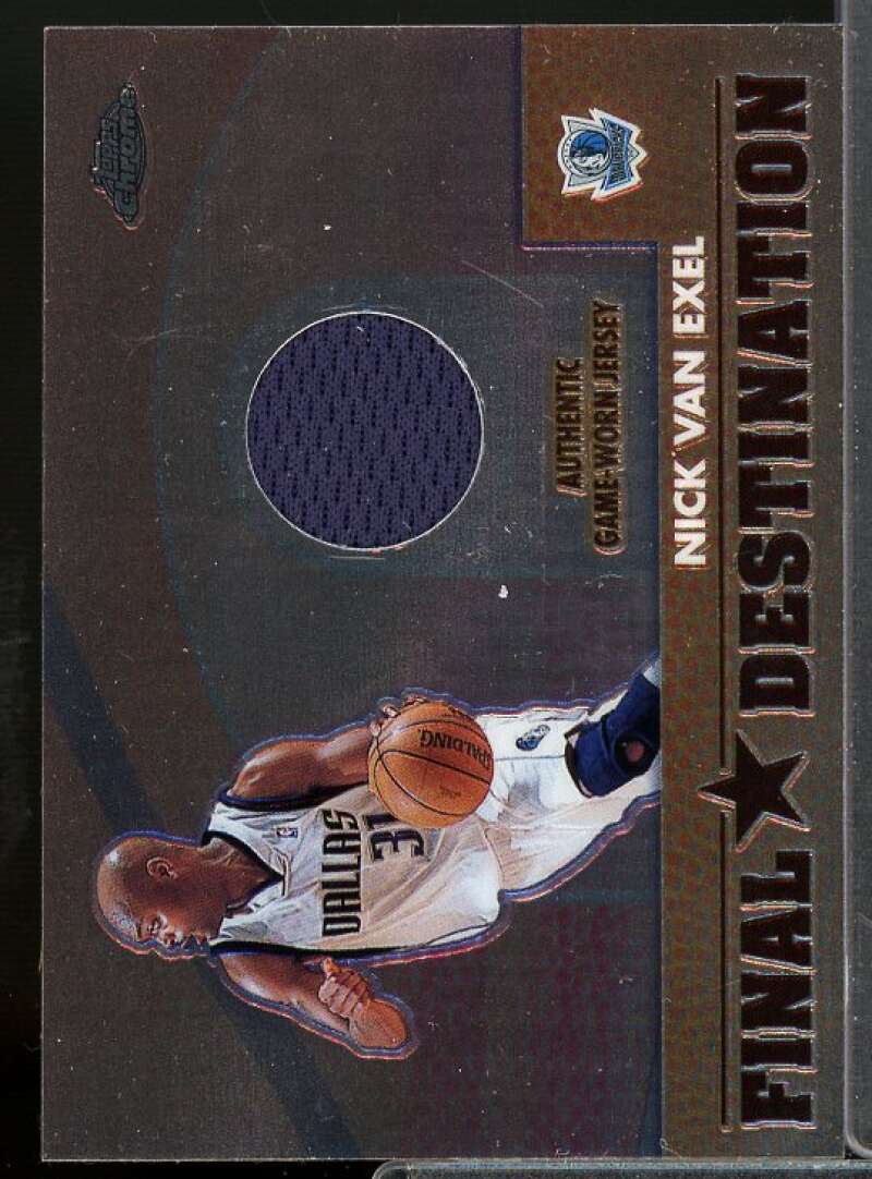 Nick Van Exel Card 2002-03 Topps Chrome Destination Relics #FDNV  Image 1