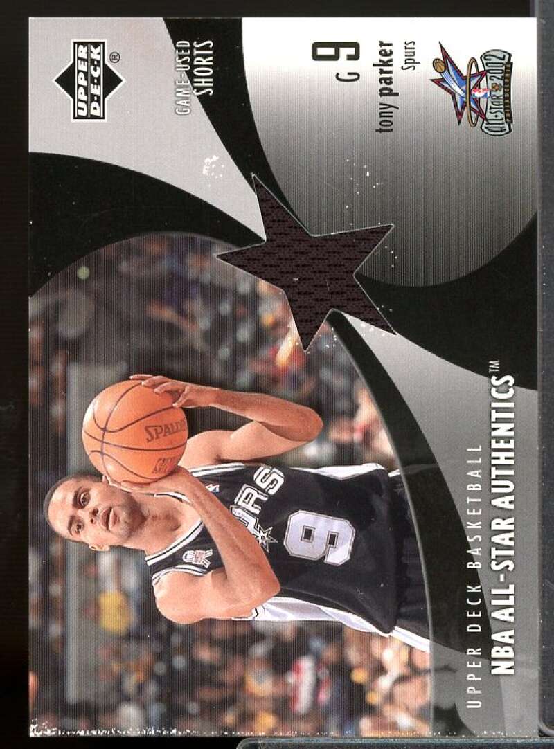 Tony Parker Card 2002-03 Upper Deck All-Star Authentics Shorts #TPAS  Image 1