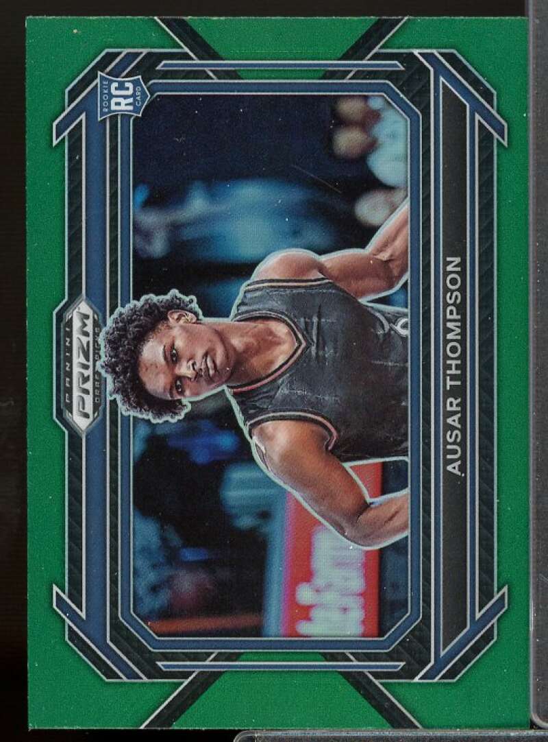 Ausar Thompson Rookie Card 2023-24 Panini Prizm Draft Picks Prizms Green #17  Image 1