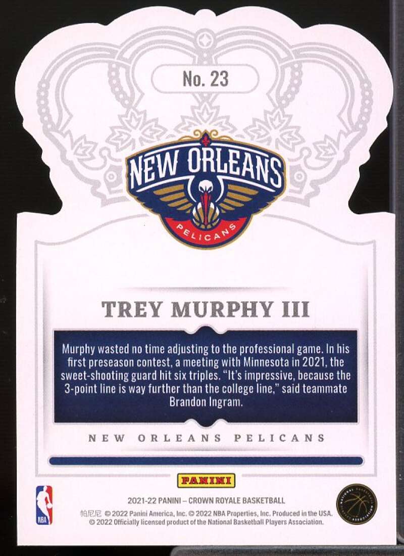 Trey Murphy III Rookie Card 2021-22 Crown Royale Asia Red #23  Image 2