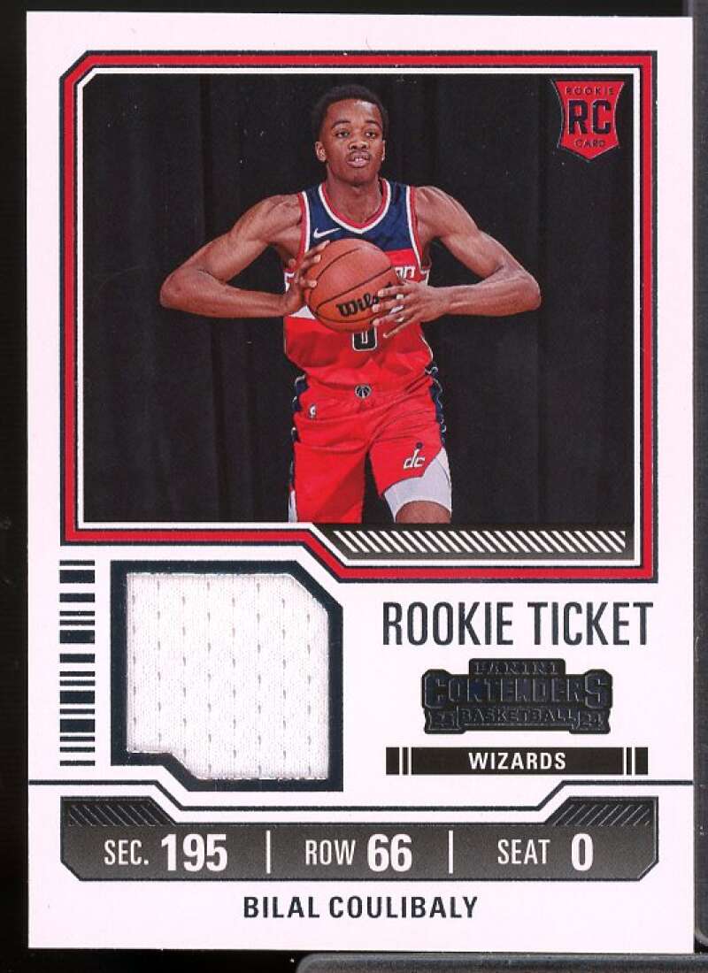 Bilal Coulibalyo Rookie 2023-24 Panini Contenders Rookie Ticket Swatches #31  Image 1