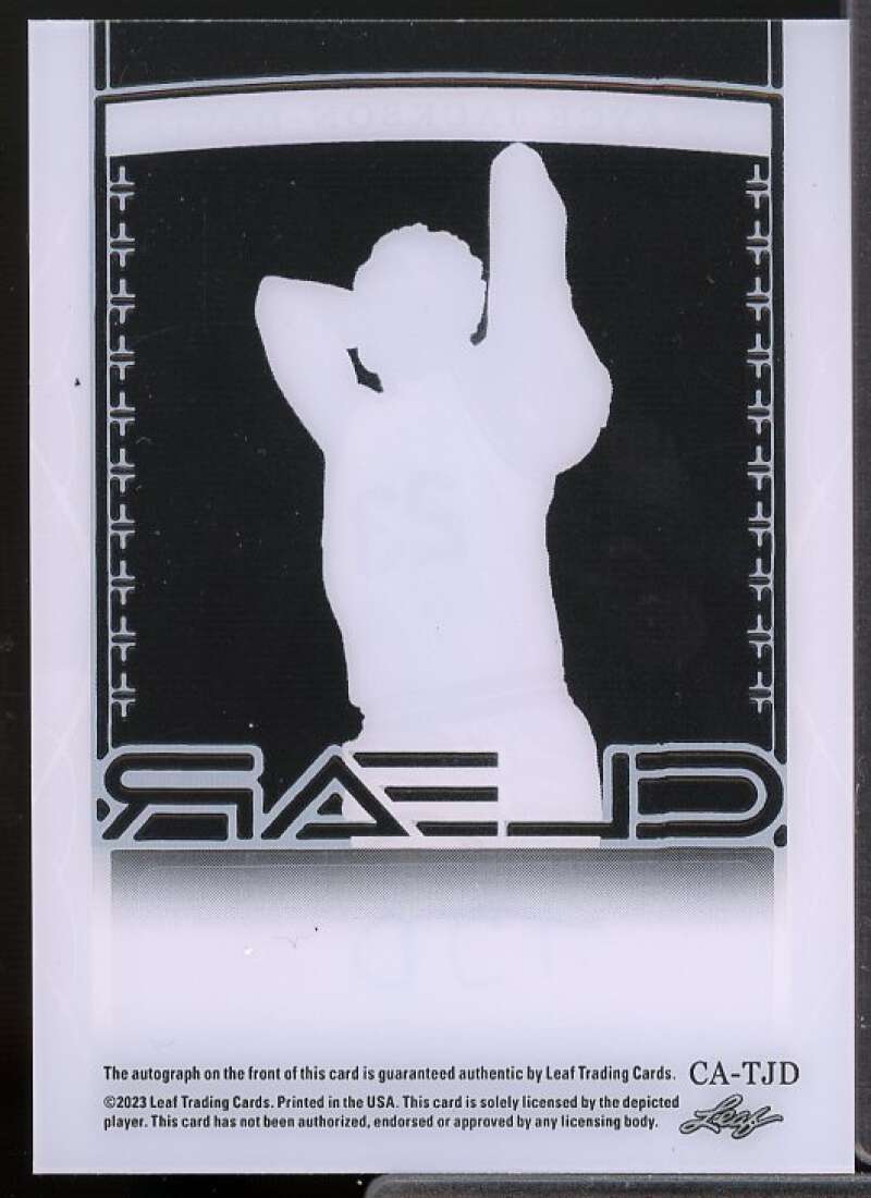 Trayce Jackson-Davis Rookie Card 2023 Leaf Trinity Clear Autographs Blue #CATJD  Image 2