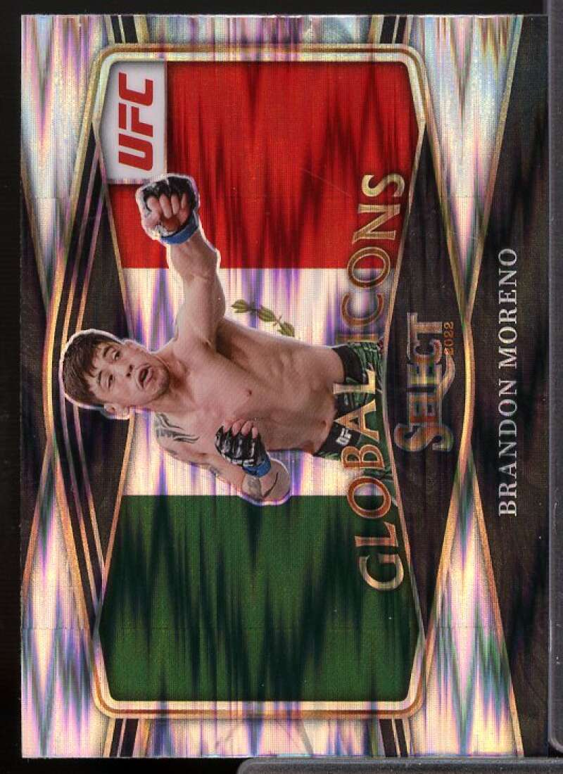 Brandon Moreno Card 2022 Select UFC Global Icons Prizms Flash #5  Image 1
