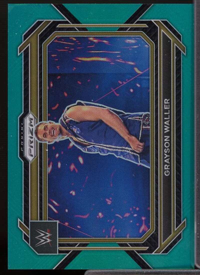 Grayson Waller Card 2023 Panini Prizm WWE Prizms Teal #52  Image 1