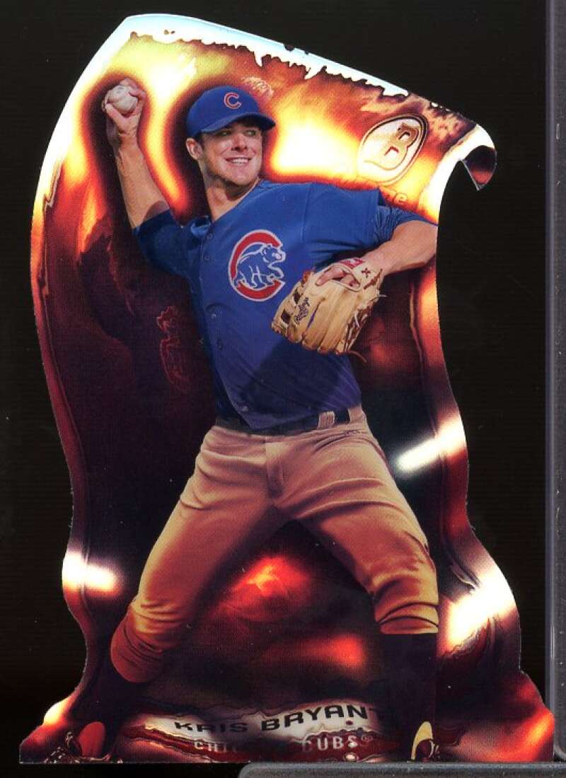 Kris Bryant Rookie Card 2014 Bowman Chrome Fire Die-Cut Refractors #FDCKB  Image 1