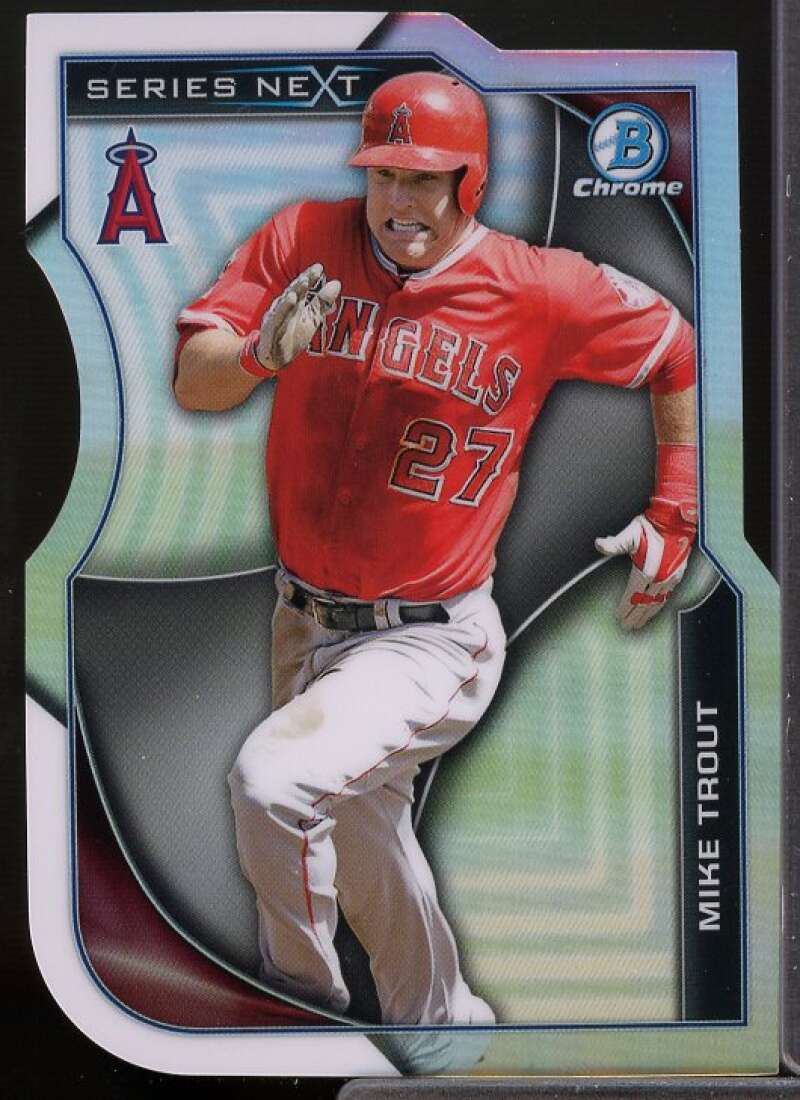 Mike Trout Card 2015 Bowman Chrome Series Next Die Cuts #SNMT  Image 1