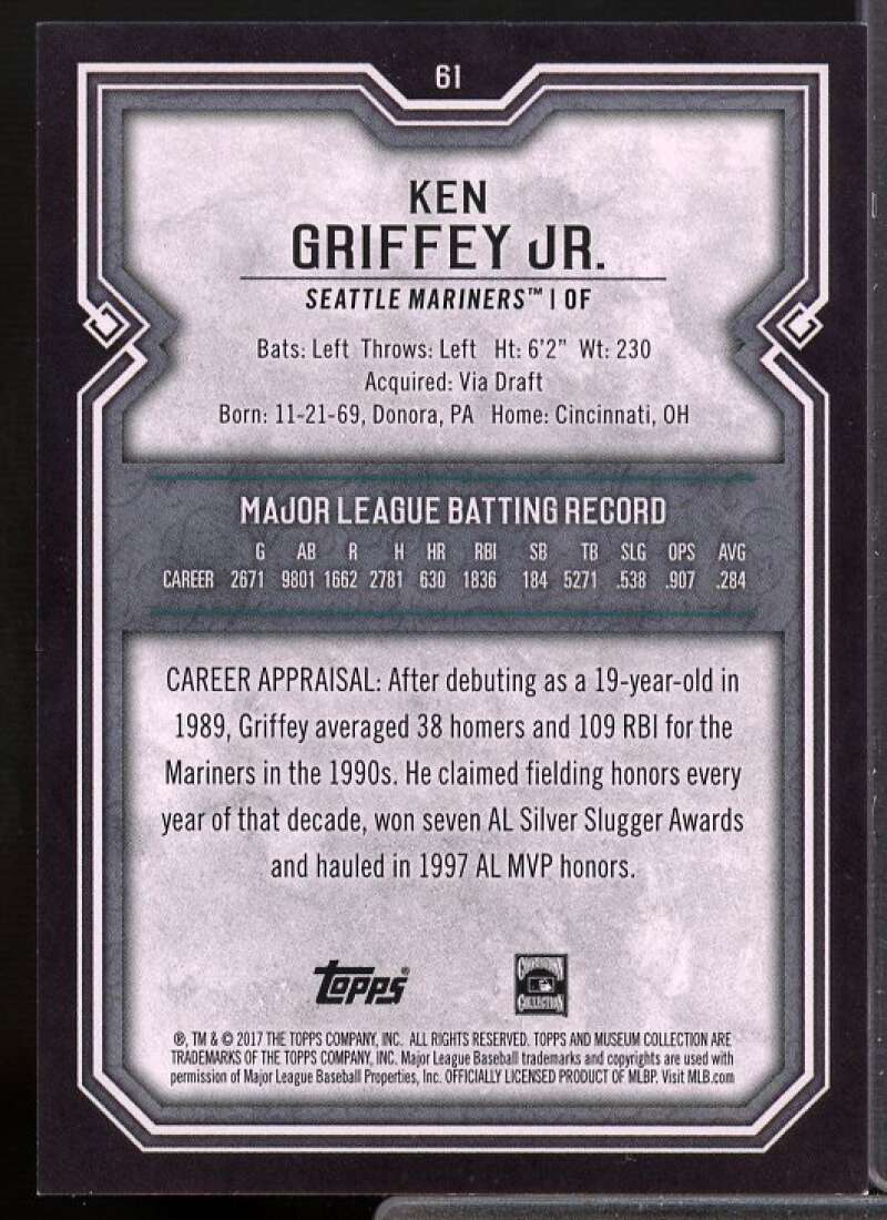Ken Griffey Jr. Card 2017 Topps Museum Collection Copper #61  Image 2
