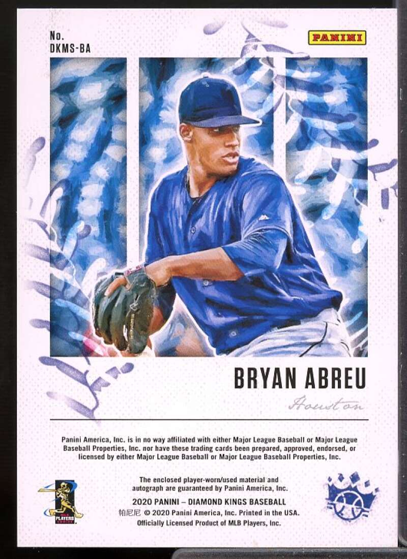Bryan Abreu Card 2020 Diamond Kings DK Material Signatures #32  Image 2
