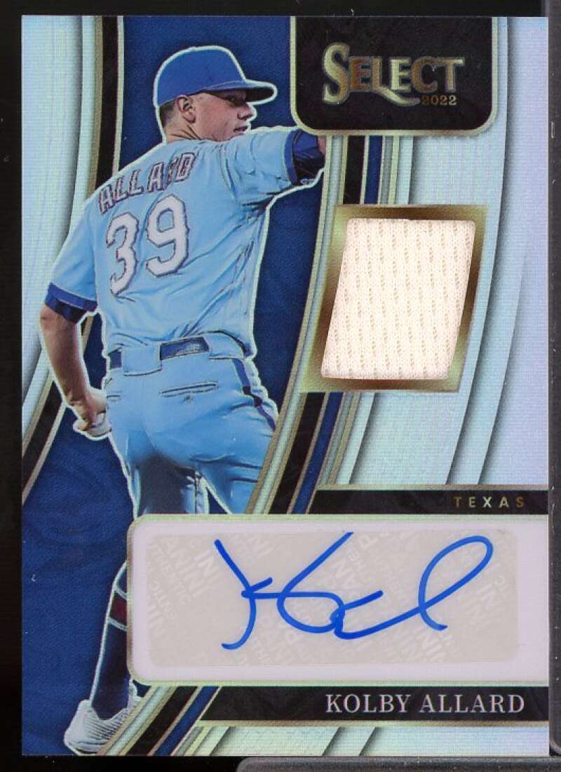 Kolby Allard Card 2022 Select Signature Materials Holo #38  Image 1