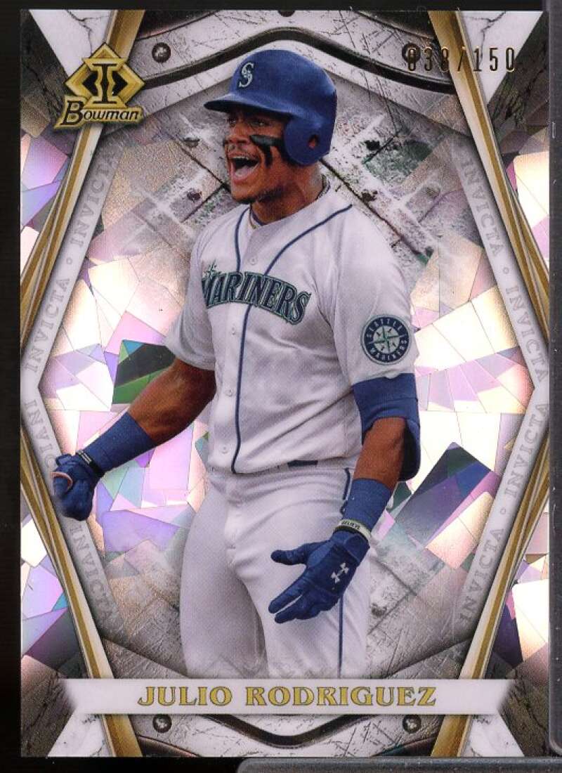 Julio Rodriguez Card 2022 Bowman Chrome Invicta Atomic Refractors #BI1  Image 1