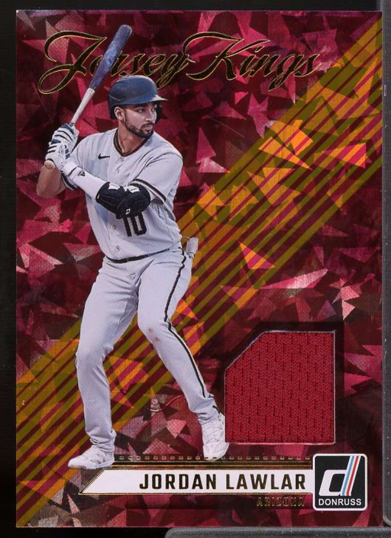 Jordan Lawlar Card 2024 Donruss Jersey Kings Orange Ice #21  Image 1