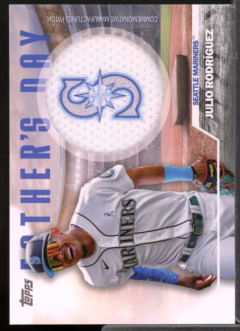 Julio Rodriguez Card 2023 Topps Father's Day Commemorative Team Patches #FDJR  Image 1