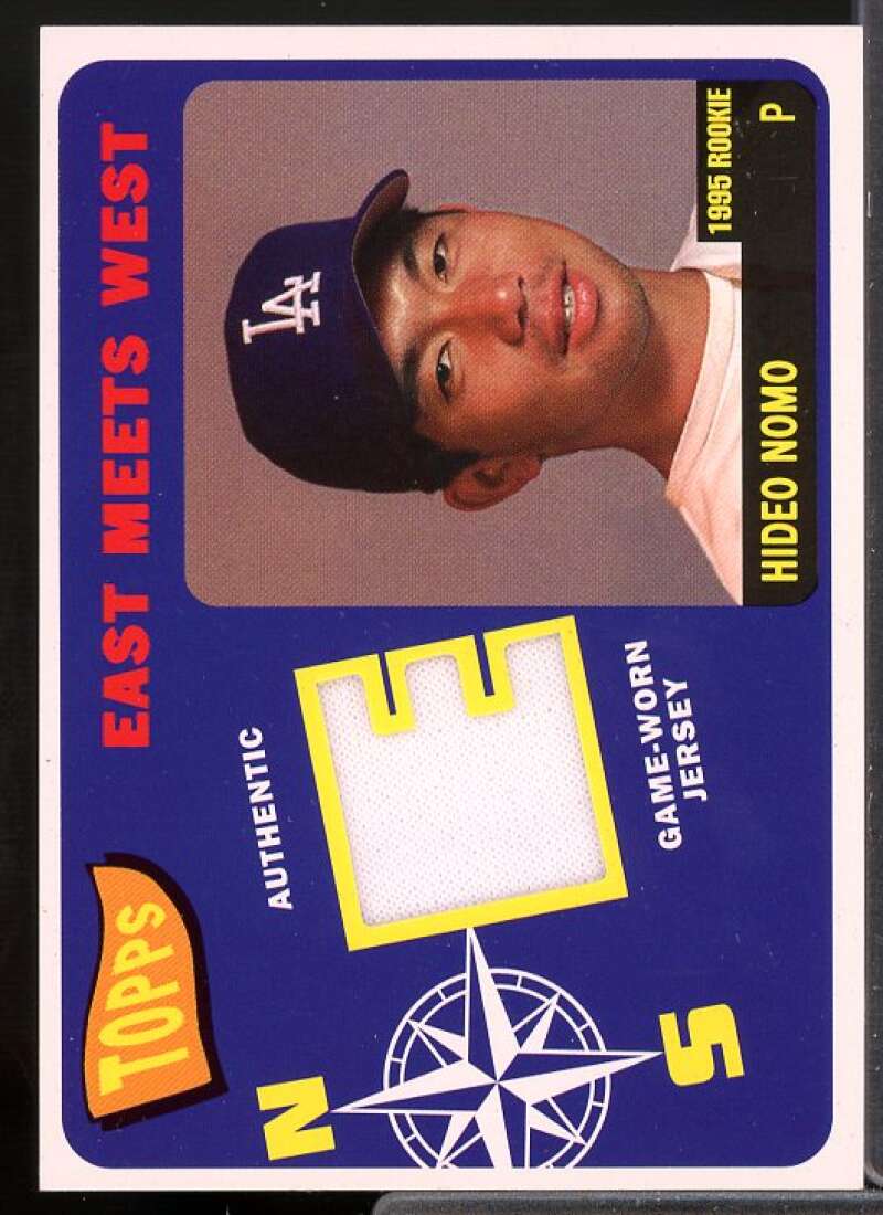 Hideo Nomo Jsy Card 2002 Topps East Meets West Relics #EWRHN  Image 1