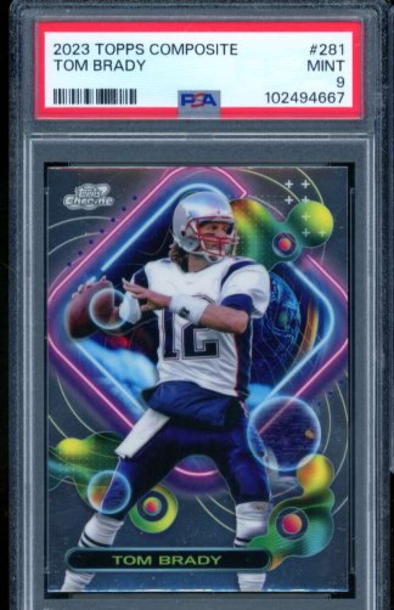 Tom Brady Card 2023 Topps Composite #281 PSA 9 Image 1