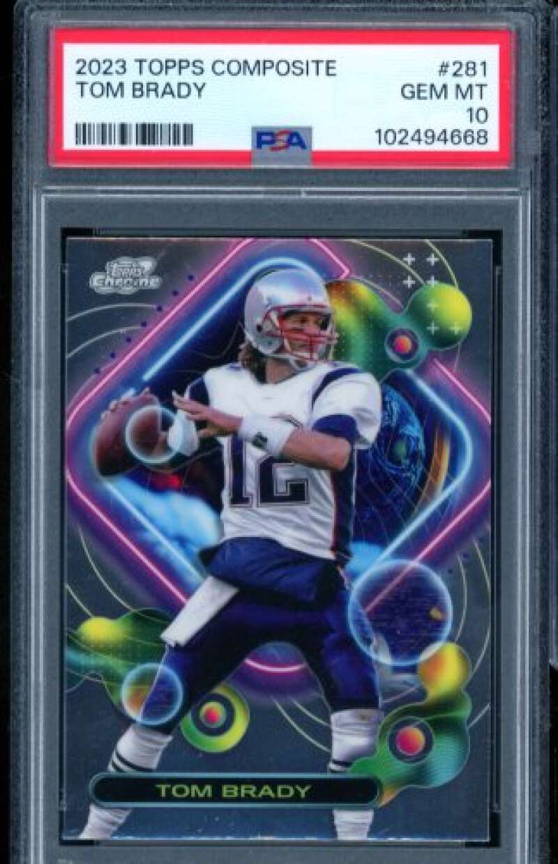 Tom Brady Card 2023 Topps Composite #281 PSA 10 Image 1