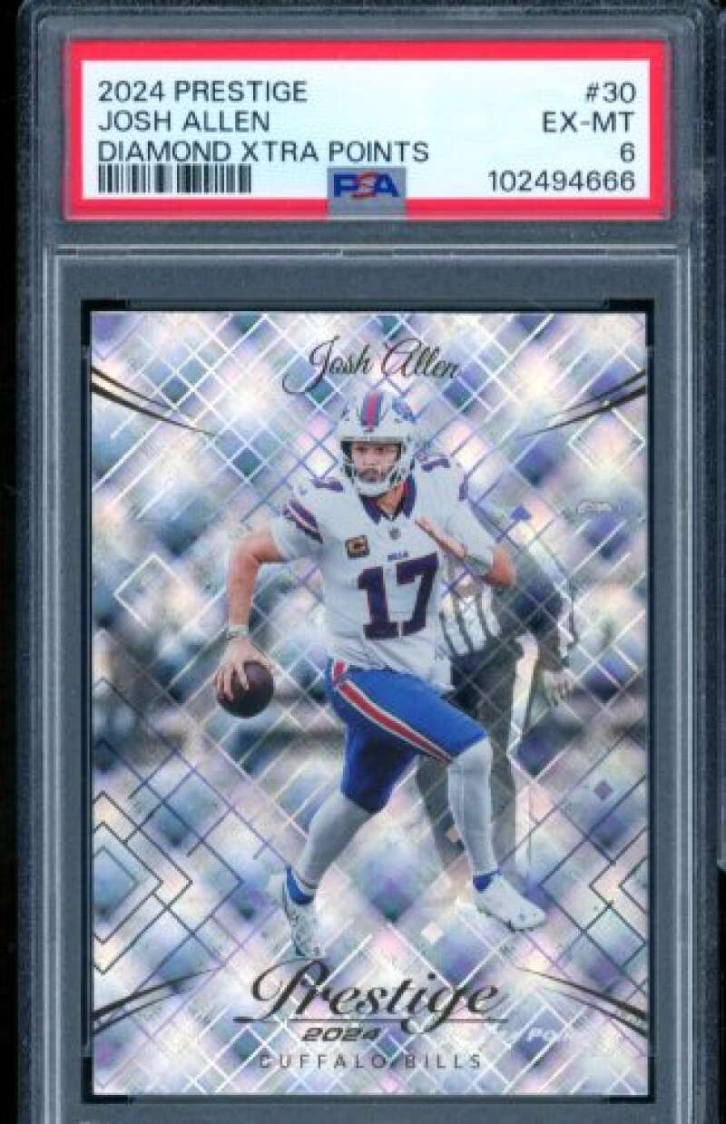 Josh Allen Card 2024 Prestige #30 PSA 6 Image 1
