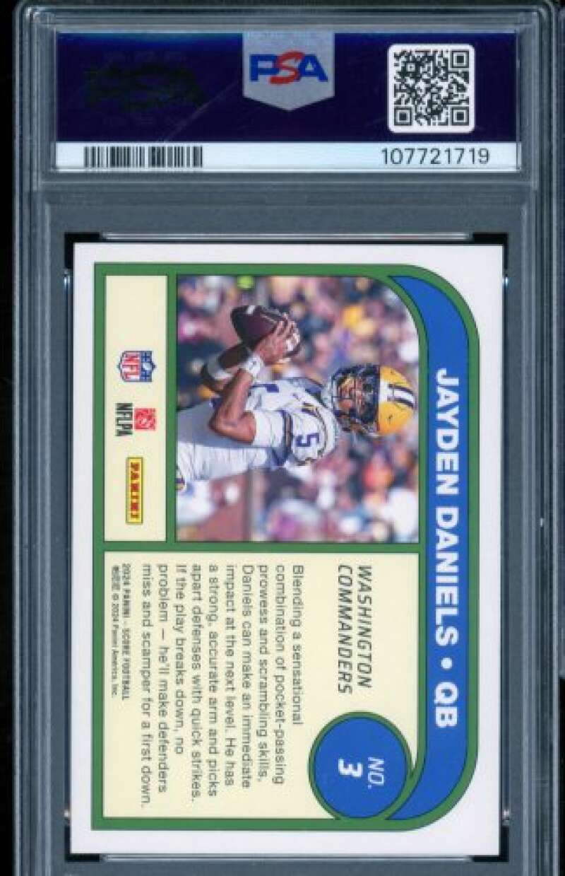 Jayden Daniels Potential 2024 Score Protential #3 PSA 9 Image 2
