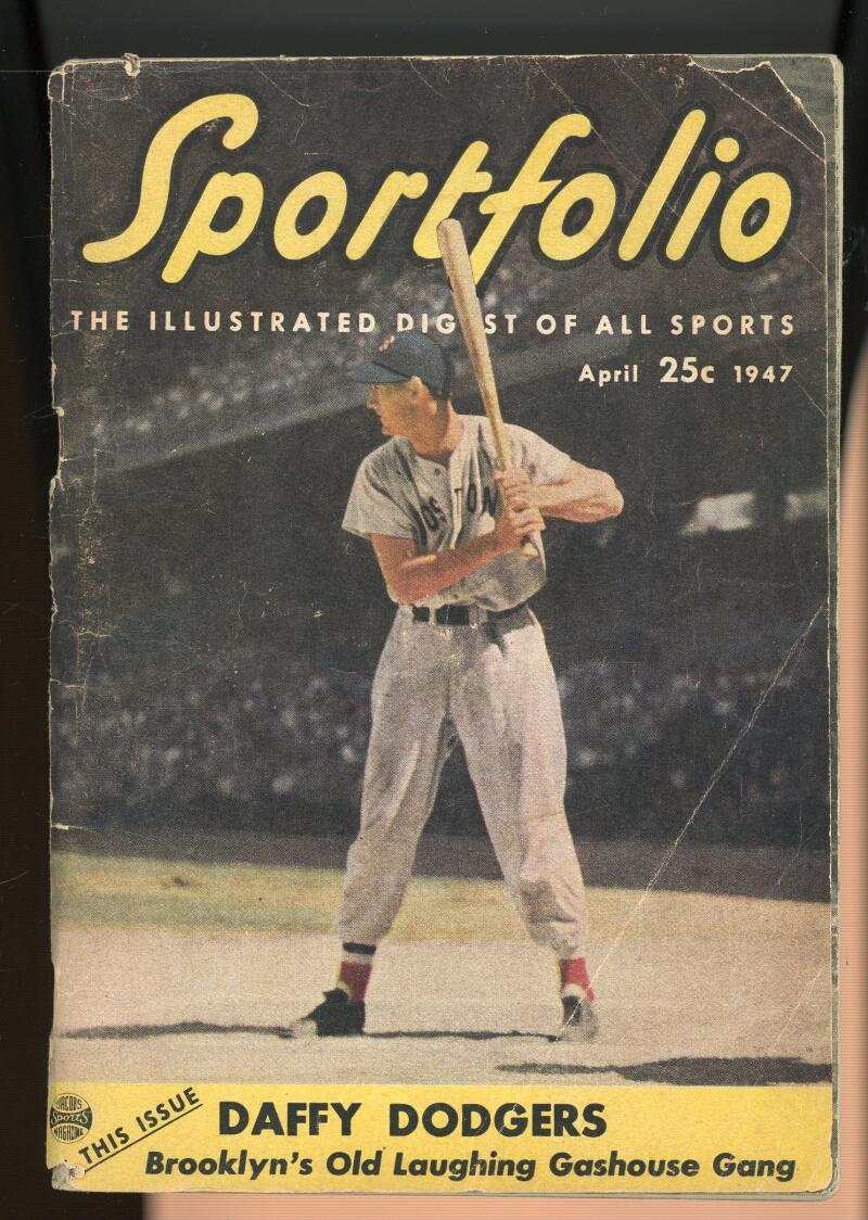 Sportfolio Illustrated Digest Of All Sports April 1947 Ted Williams Image 1