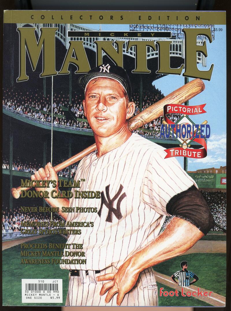 Mickey Mantle Collector's Edition Authorized Pictorial Tribute 1995 Foot Locker Image 1