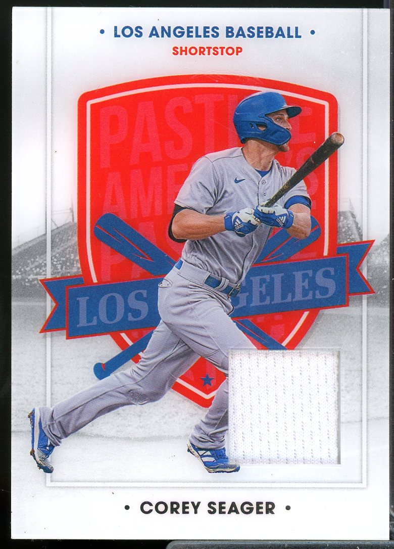 Corey Seager Card 2021 Panini America's Pastime Swatches #85  Image 1