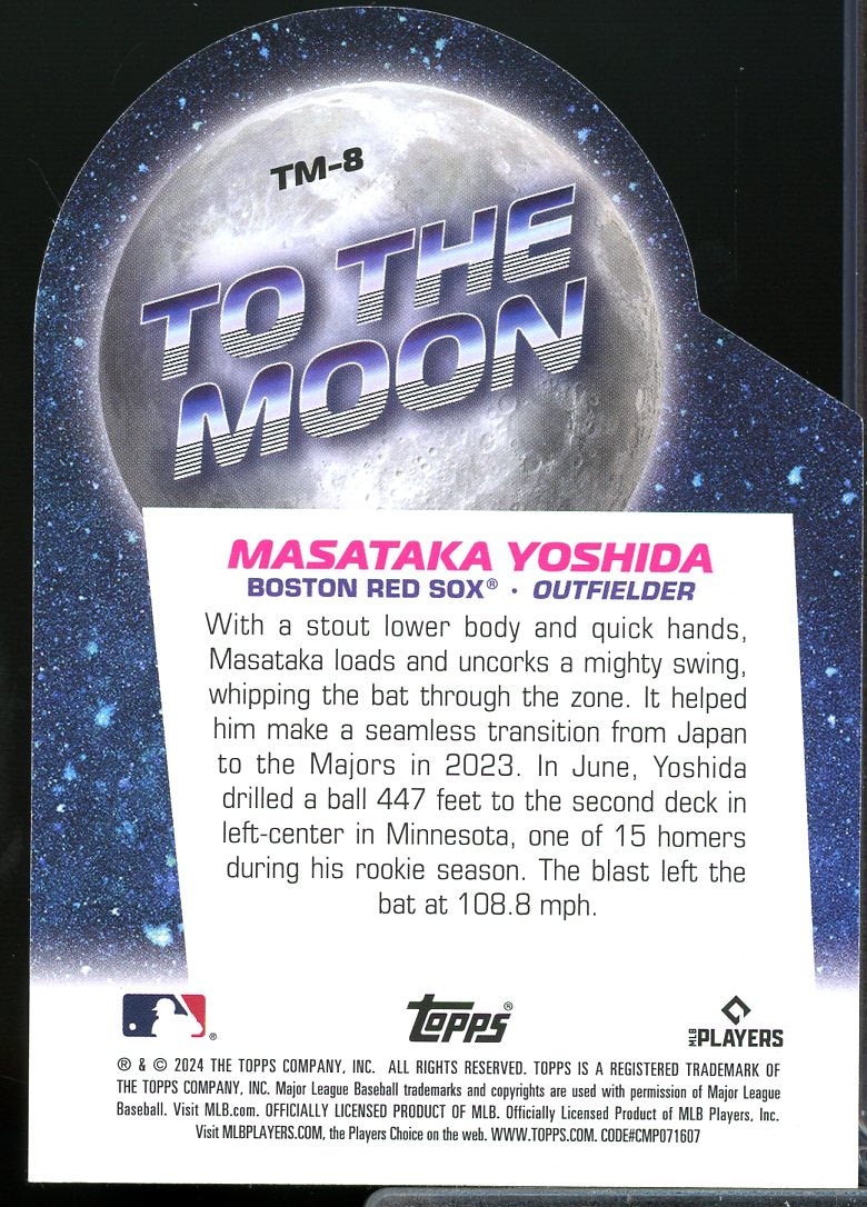 Masataka Yoshida Card 2024 Topps Big League To the Moon #TM8  Image 2