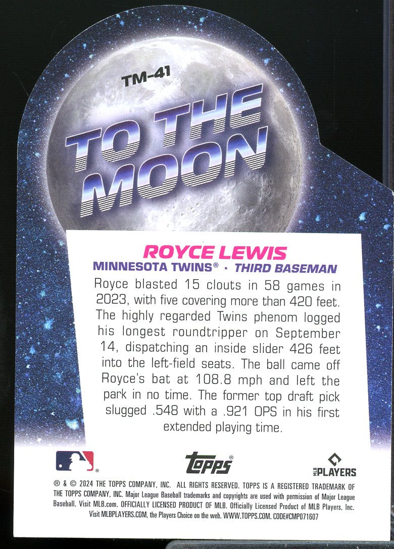 Royce Lewis Card 2024 Topps Big League To the Moon #TM41  Image 2