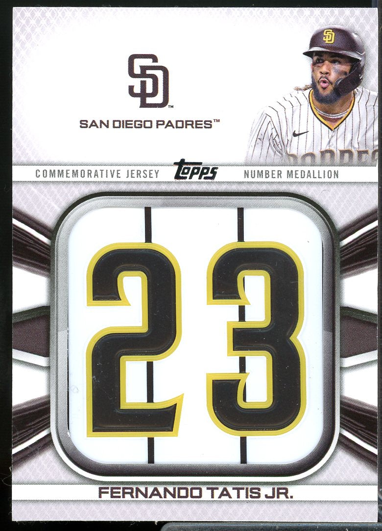 F. Tatis Jr. 2022 Topps Commemorative Player Jersey Number Medallions #JNMFT  Image 1
