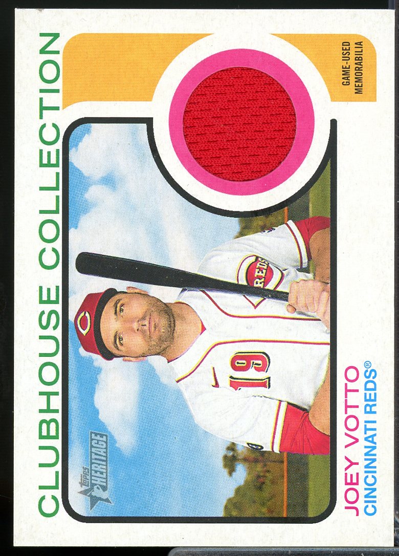 Joey Votto Card 2022 Topps Heritage Clubhouse Collection Relics #CCJVO  Image 1