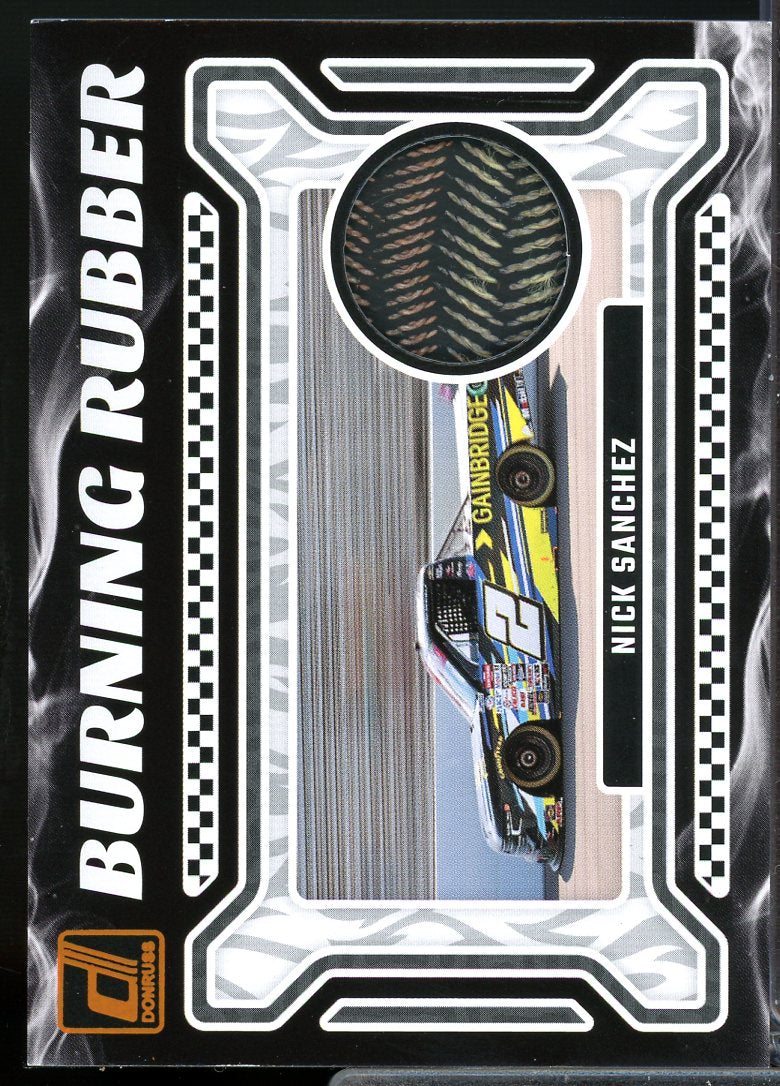 Nick Sanchez Card 2024 Donruss Burning Rubber Materials #18  Image 1