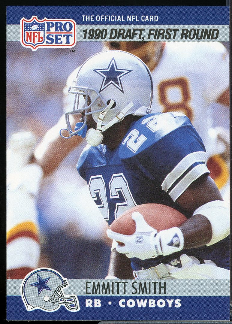 Emmitt Smith Rookie Card 1990 Pro Set #685  Image 1