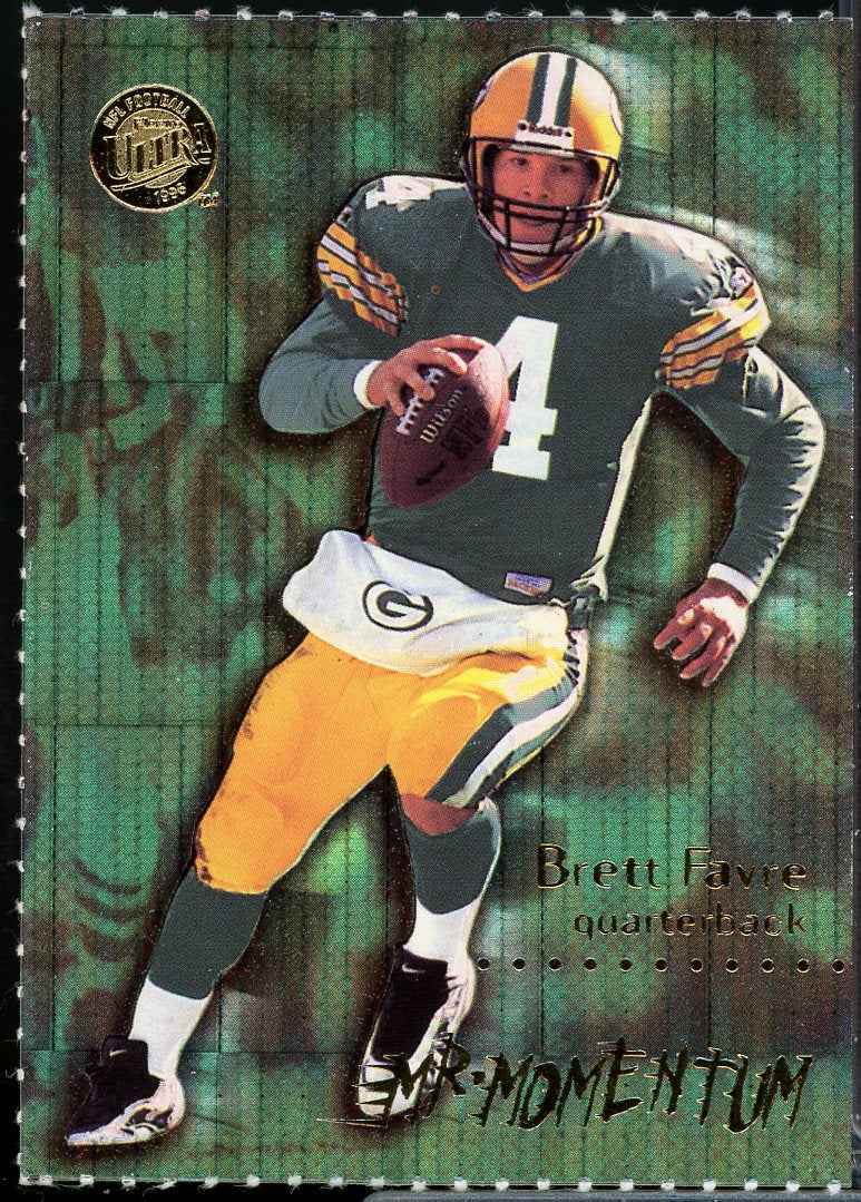 Brett Favre Card 1996 Ultra Mr. Momentum #6  Image 1