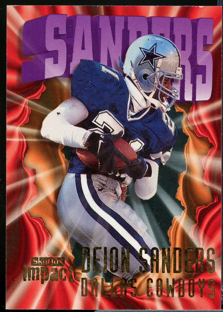Deion Sanders Card 1997 SkyBox Impact #150  Image 1