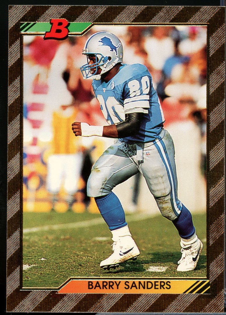 BaRookiey Sanders FOIL Card 1992 Bowman #221  Image 1