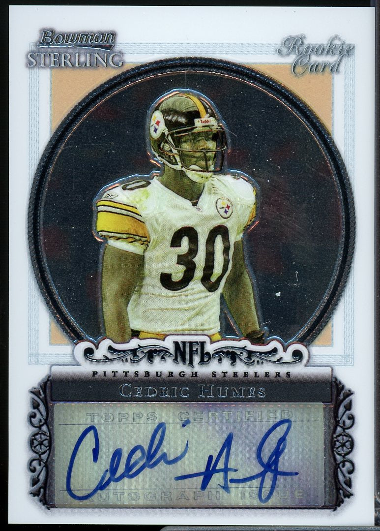 Cedric Humes AU Rookie Card 2006 Bowman Sterling #CH  Image 1