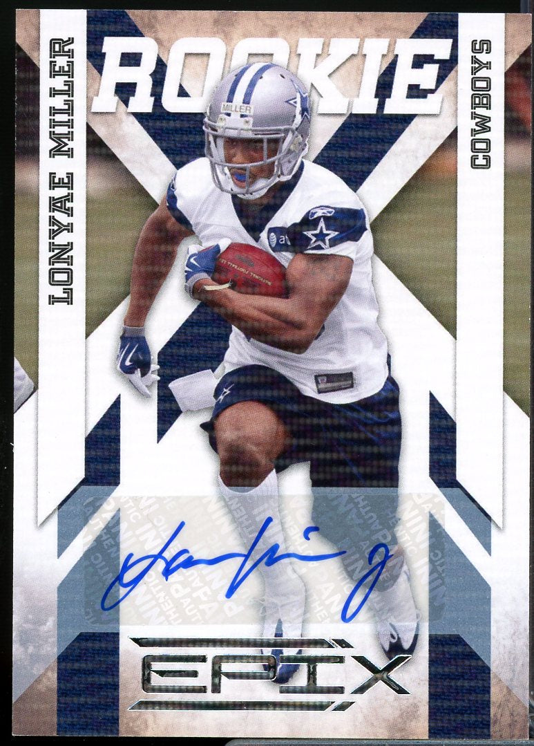 Lonyae Miller Rookie Card 2010 Epix Signatures #165  Image 1