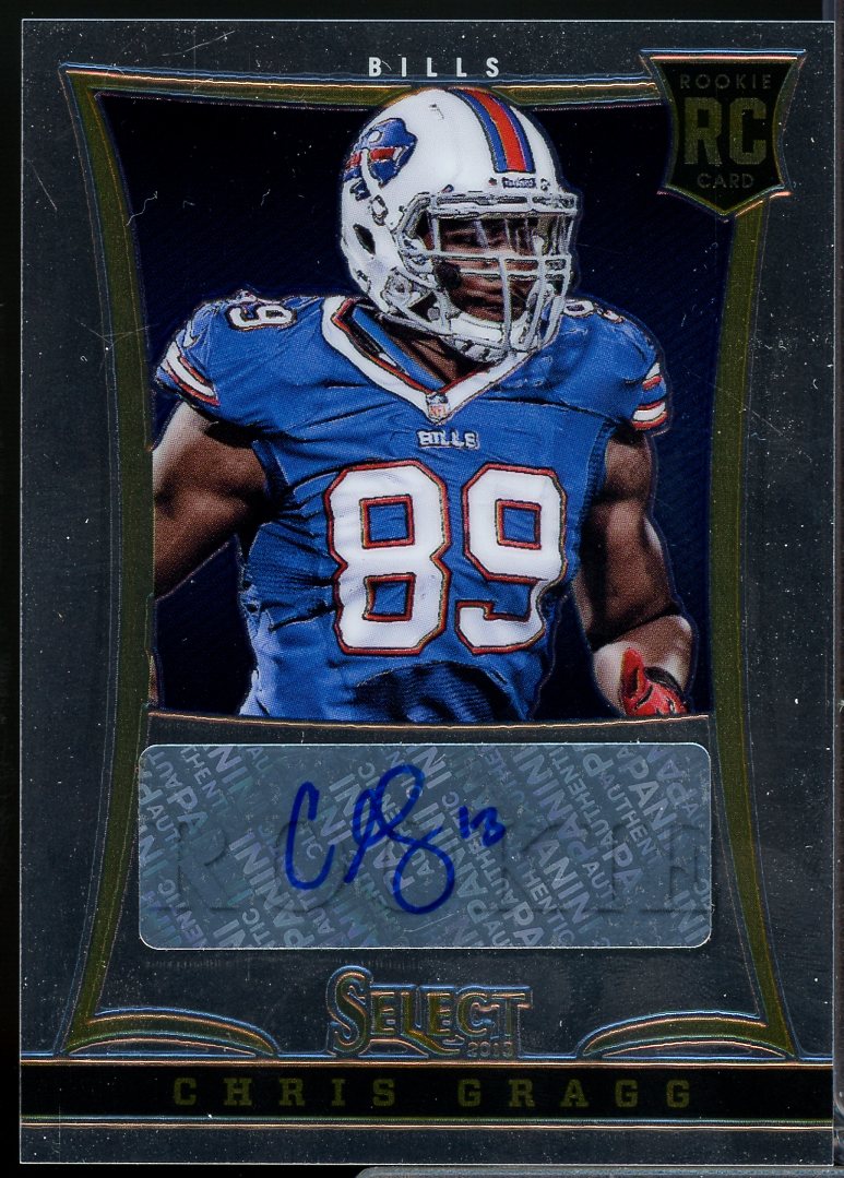 Chris Gragg Rookie Card 2013 Select Rookie Autographs #163  Image 1