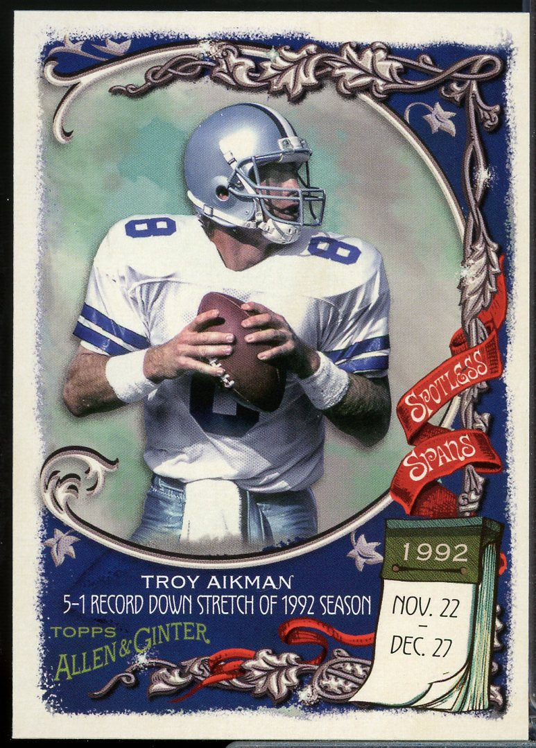Troy Aikman Card 2023 Topps Composite Spotless Spans #SS5  Image 1