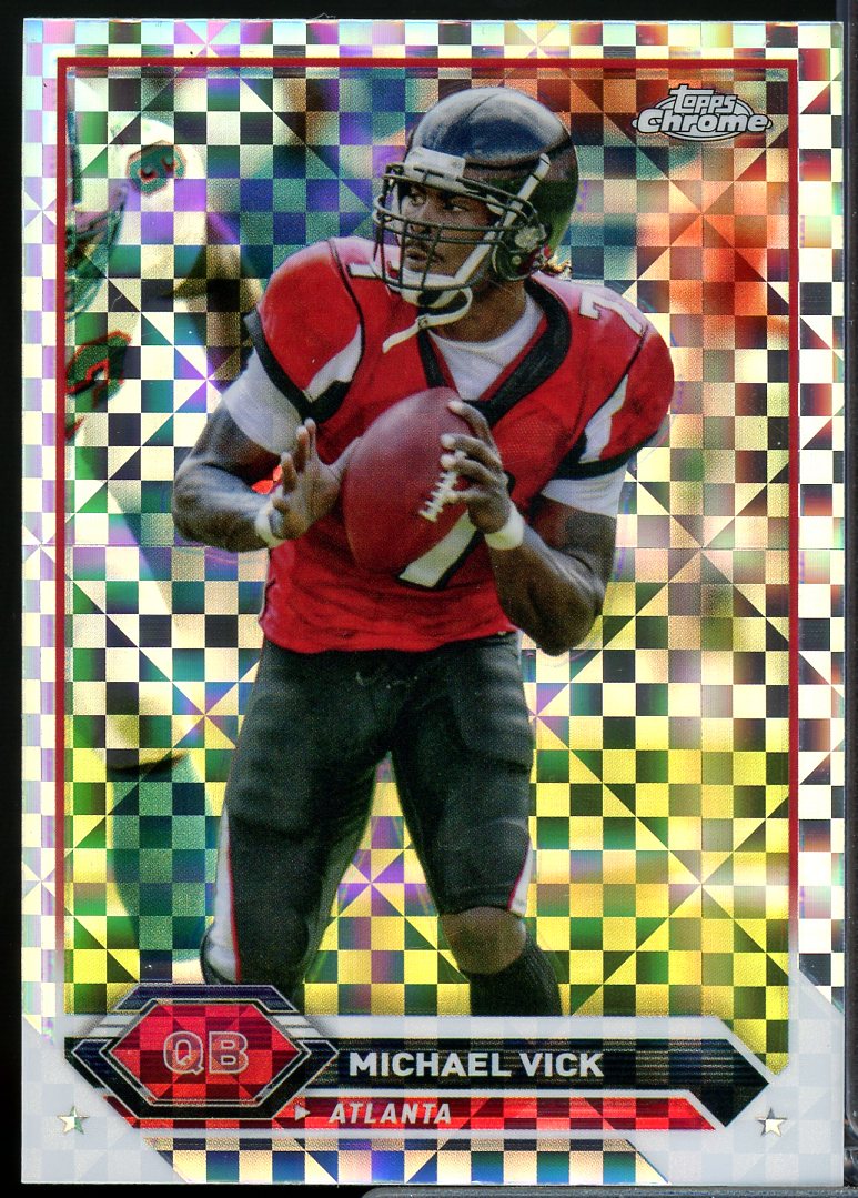 Michael Vick Card 2023 Topps Composite Chrome X-Fractors #50  Image 1