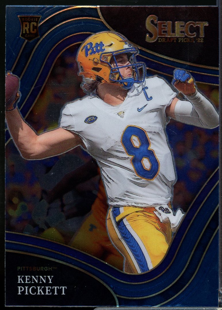 Kenny Pickett Rookie Card 2022 Select Draft Picks Blue #121  Image 1